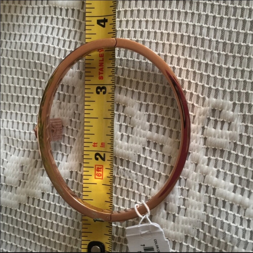 Michael Kors Pave Rose gold tone charm bangle NWT - Picture 7 of 8